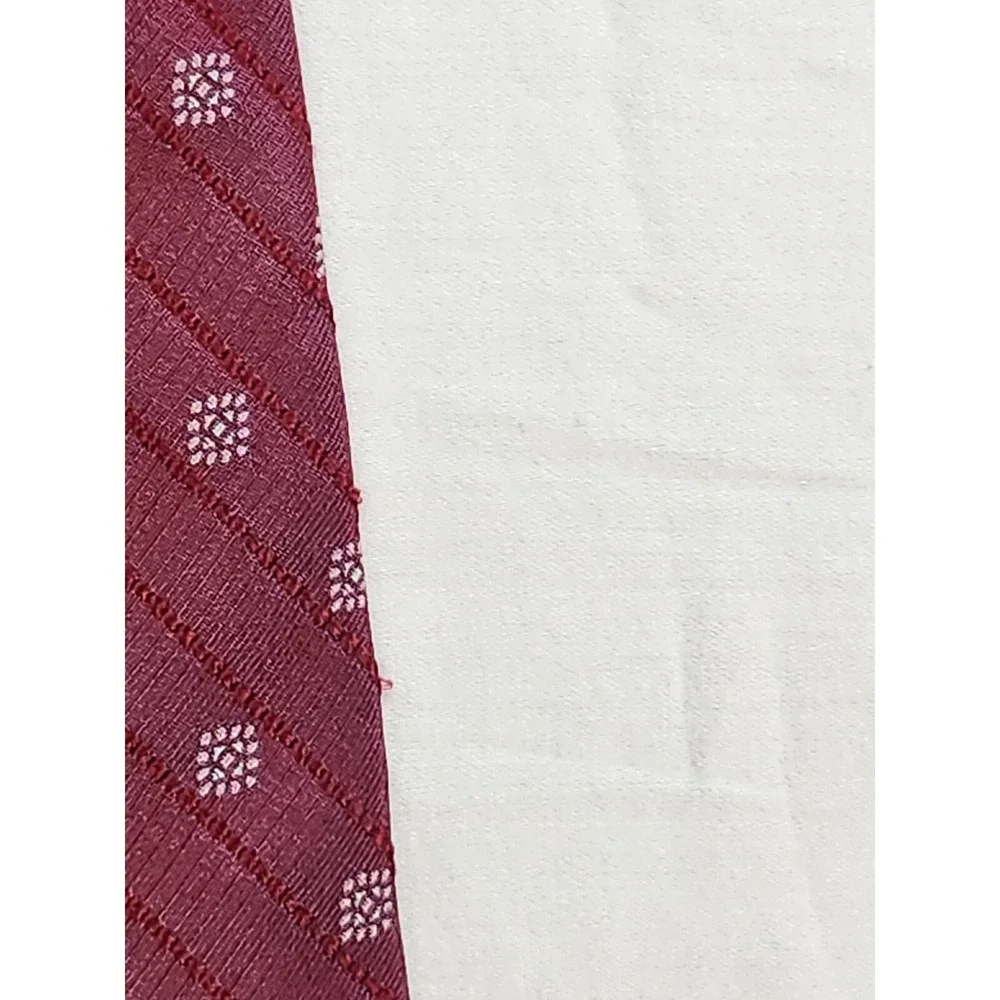 Joseph‎ Abboud Men's Red Striped Neck Tie 100% Silk Men's Tie